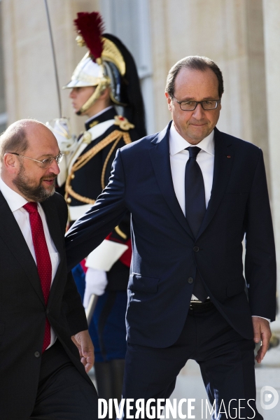 Reunion des chefs de gouvernement europeens a l Elysee.