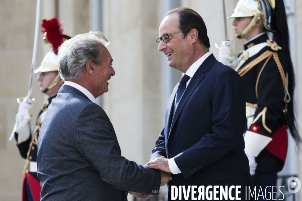 Reunion des chefs de gouvernement europeens a l Elysee.