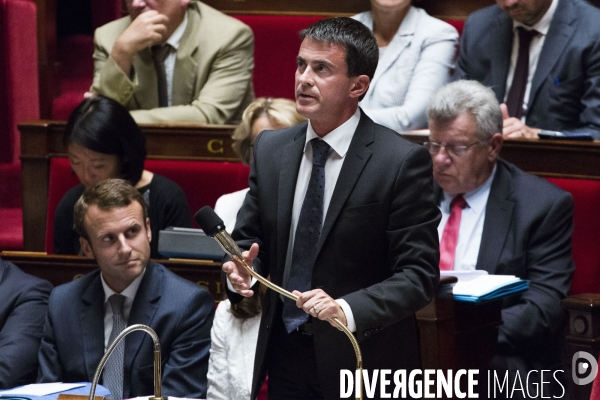 Rentree parlementaire, questions au gouvernement.