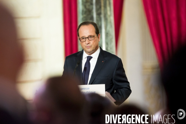 Conference presse president Hollande 18 sept 2014