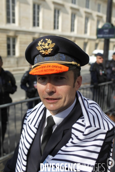 Manifestation des pilotes d Air France