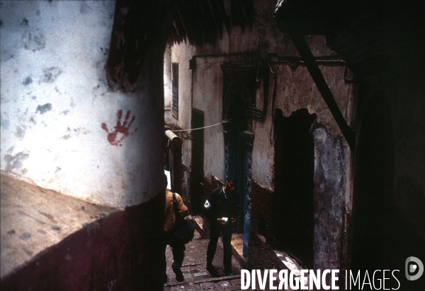 Algérie:   Le labyrinthe de la Casbah d Alger.1996