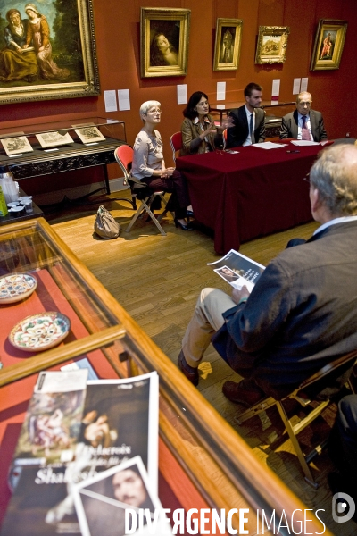 Au musée Delacroix, dans  l atelier du peintre, lancement d une souscription publique pour la restauration de trois de ses oeuvres peintes dans l  église Saint Sulpice.