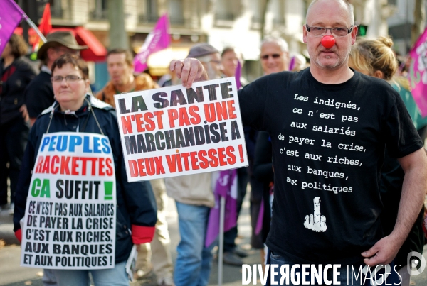 Manifestation nationale des hospitaliers contre l austérité