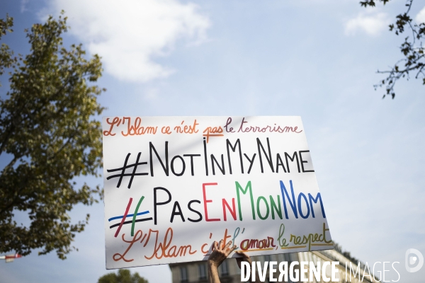 Rassemblement republicain, hommage a Herve Gourdel.