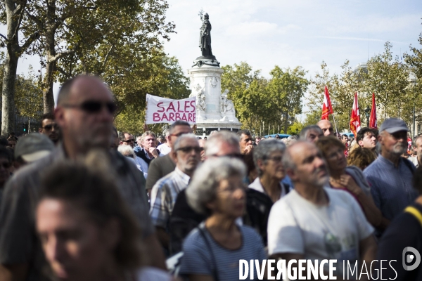 Rassemblement republicain, hommage a Herve Gourdel.