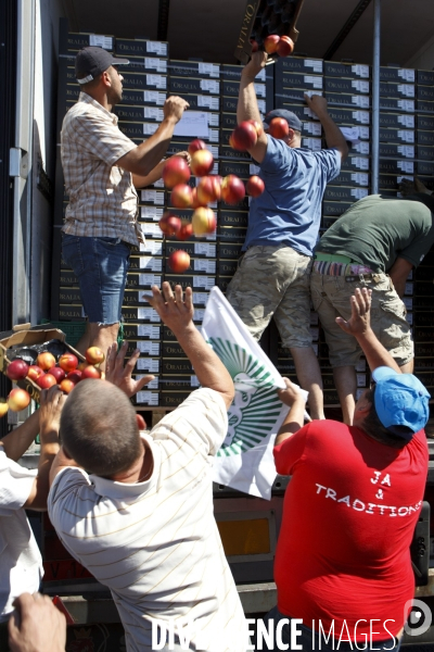 Colère des arboriculteurs contre les fruits espagnols