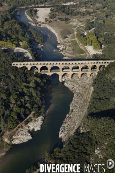 Vue aérienne du Gard