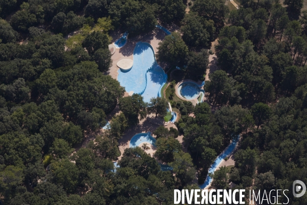 Vue aérienne du Gard