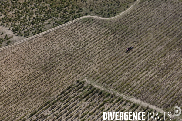 Vue aérienne du Gard