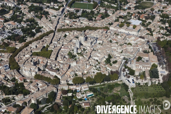 Vue aérienne du Gard