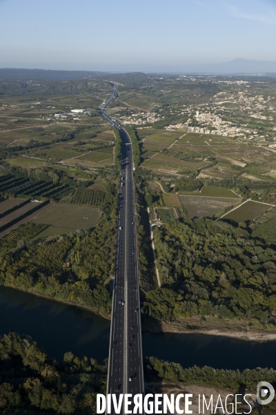 Vue aérienne du Gard