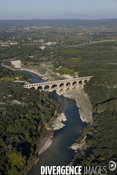 Vue aérienne du Gard