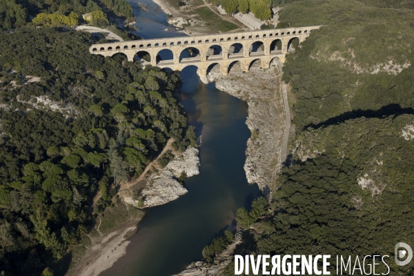 Vue aérienne du Gard