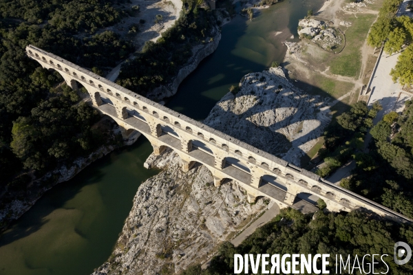 Vue aérienne du Gard