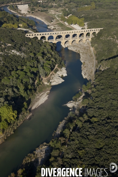Vue aérienne du Gard