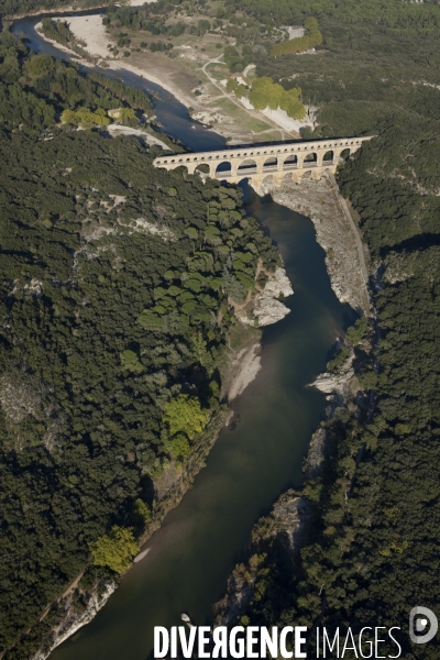 Vue aérienne du Gard