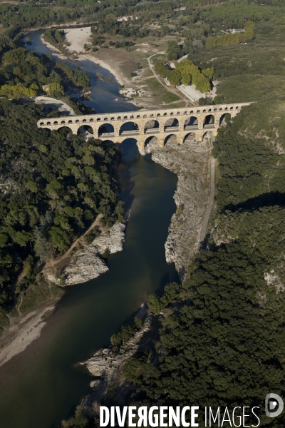 Vue aérienne du Gard