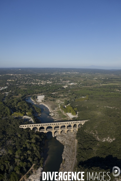 Vue aérienne du Gard