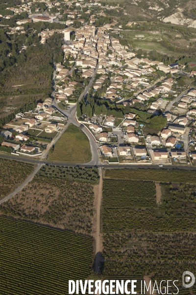 Vue aérienne du Gard