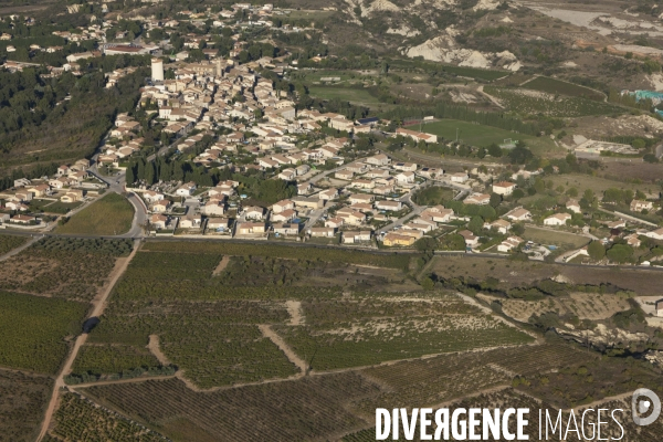 Vue aérienne du Gard