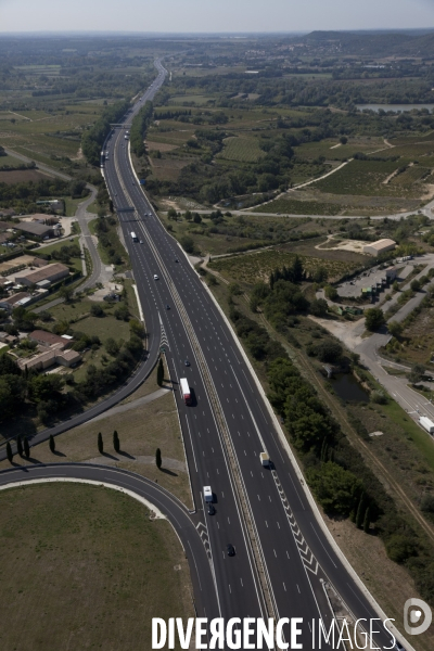 Vue aérienne du Gard