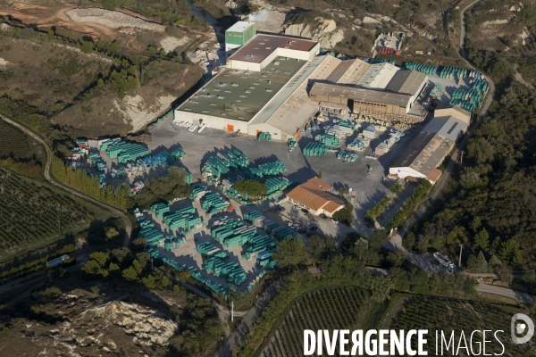 Vue aérienne du Gard