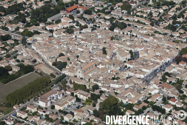 Vue aérienne du Gard