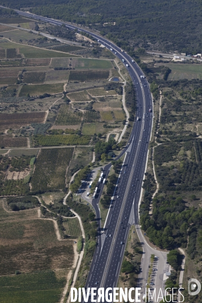 Vue aérienne du Gard