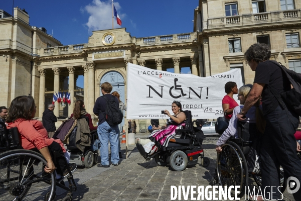 Manif Accessibilité Handicapés