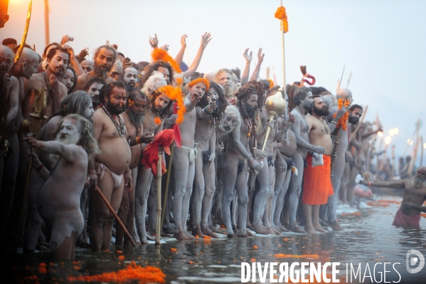 Kumbh Mela Hindu pilgrimage guru and sadhu 2013. Kumbh Mela hindou pèlerinage gourou et sadhu 2013,