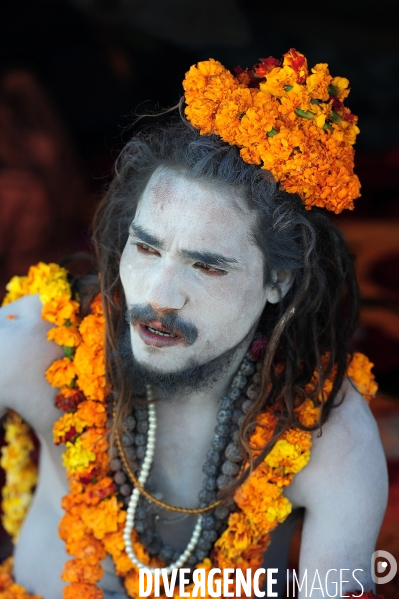 Kumbh Mela Hindu pilgrimage guru and sadhu 2013. Kumbh Mela hindou pèlerinage gourou et sadhu 2013,