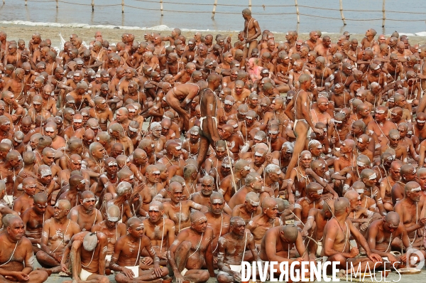 Kumbh Mela Hindu pilgrimage guru and sadhu 2013. Kumbh Mela hindou pèlerinage gourou et sadhu 2013,