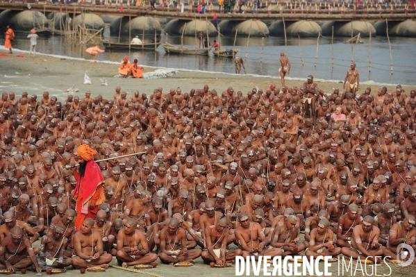 Kumbh Mela Hindu pilgrimage guru and sadhu 2013. Kumbh Mela hindou pèlerinage gourou et sadhu 2013,