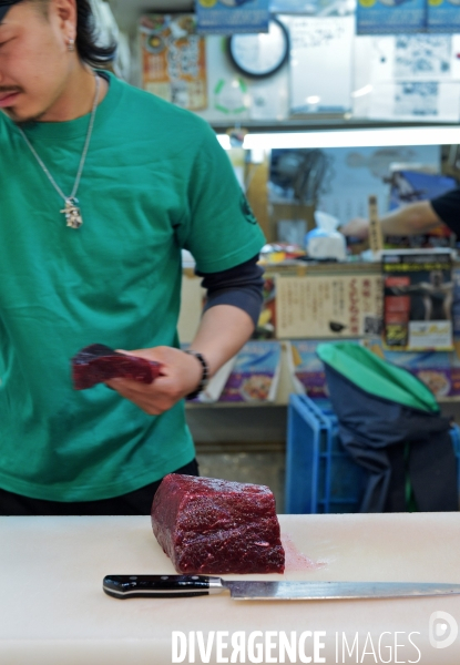 Le marché aux poissons Tsukiji de Tokyo
