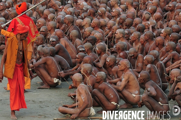 Kumbh Mela Hindu pilgrimage guru and sadhu 2013. Kumbh Mela hindou pèlerinage gourou et sadhu 2013,