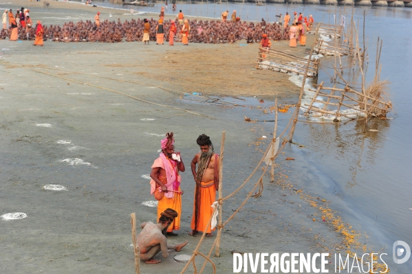 Kumbh Mela Hindu pilgrimage guru and sadhu 2013. Kumbh Mela hindou pèlerinage gourou et sadhu 2013,