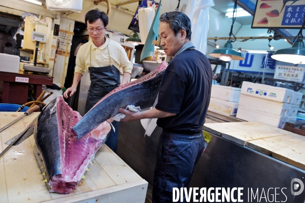 Le marché aux poissons Tsukiji de Tokyo