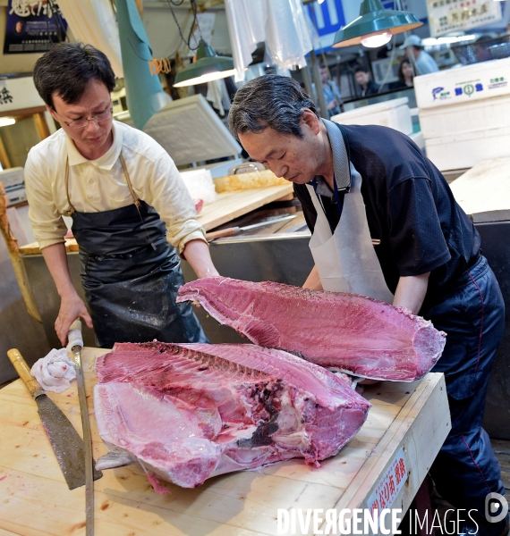 Le marché aux poissons Tsukiji de Tokyo