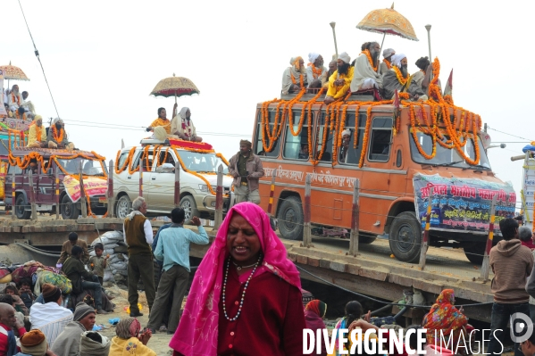 Kumbh Mela Hindu pilgrimage guru and sadhu 2013. Kumbh Mela hindou pèlerinage gourou et sadhu 2013,