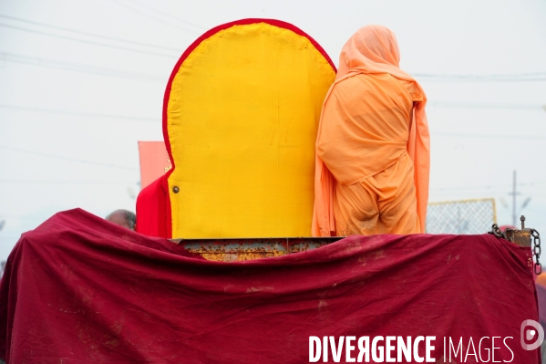 Kumbh Mela Hindu pilgrimage guru and sadhu 2013. Kumbh Mela hindou pèlerinage gourou et sadhu 2013,