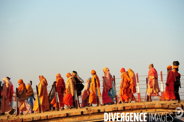 Kumbh Mela Hindu pilgrimage guru and sadhu 2013. Kumbh Mela hindou pèlerinage gourou et sadhu 2013,