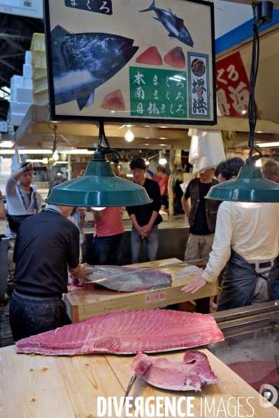 Le marché aux poissons Tsukiji de Tokyo