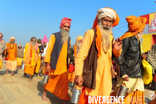 Kumbh Mela Hindu pilgrimage guru and sadhu 2013. Kumbh Mela hindou pèlerinage gourou et sadhu 2013,