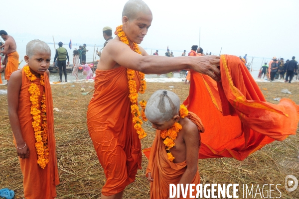 Kumbh Mela Hindu pilgrimage guru and sadhu 2013. Kumbh Mela hindou pèlerinage gourou et sadhu 2013,