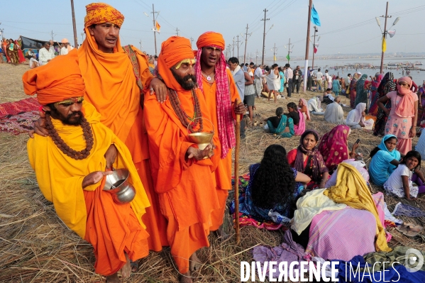 Kumbh Mela Hindu pilgrimage guru and sadhu 2013. Kumbh Mela hindou pèlerinage gourou et sadhu 2013,