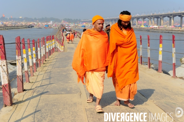 Kumbh Mela Hindu pilgrimage guru and sadhu 2013. Kumbh Mela hindou pèlerinage gourou et sadhu 2013,