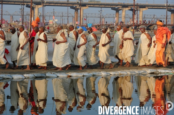 Kumbh Mela Hindu pilgrimage guru and sadhu 2013. Kumbh Mela hindou pèlerinage gourou et sadhu 2013,