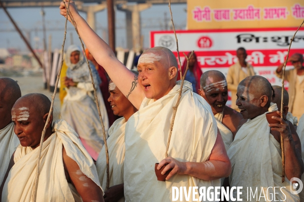 Kumbh Mela Hindu pilgrimage guru and sadhu 2013. Kumbh Mela hindou pèlerinage gourou et sadhu 2013,