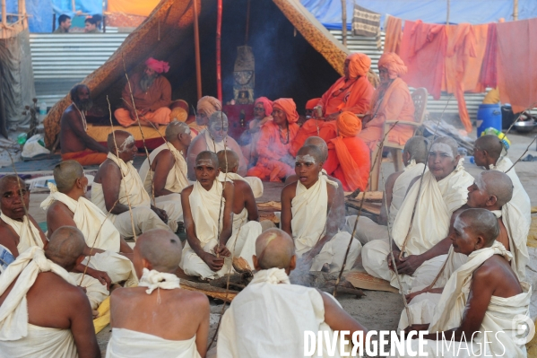 Kumbh Mela Hindu pilgrimage guru and sadhu 2013. Kumbh Mela hindou pèlerinage gourou et sadhu 2013,